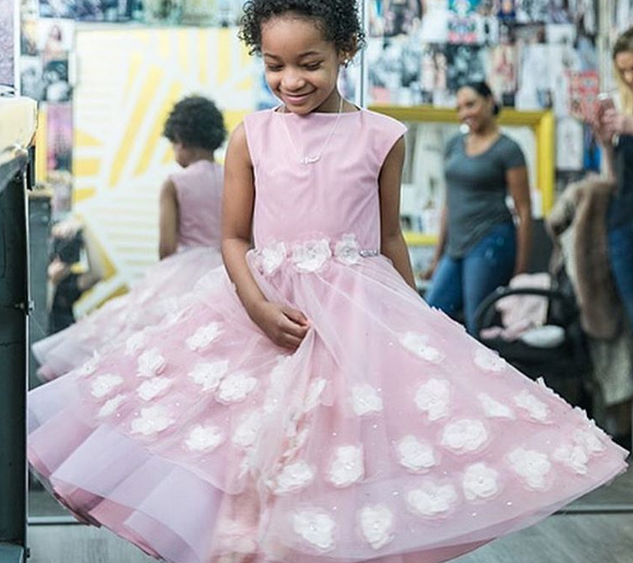 Leah Still Unveils Flower Girl Dress at Devon Still's N.Y. Wedding