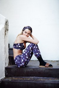 A look from the Live The Process capsule collection featuring illustrations by Mickey Sumner.