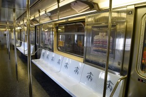 The Brooks Brothers x Supima Cotton ad campaign featured in New York Subways.