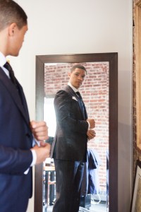Trevor Noah getting fitted in an Ermenegildo Zegna made-to-measure suit for the Met Gala.