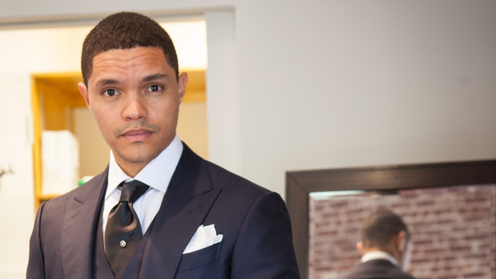 Trevor Noah getting fitted in an Ermenegildo Zegna made-to-measure suit for the Met Gala.