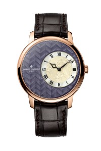 Vacheron Constantin Métiers d’Art Élégance Sartoriale Herringbone watch.