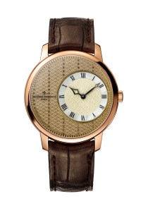 Vacheron Constantin Métiers d’Art Élégance Sartoriale Pinstripe watch.