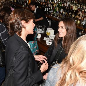 Carey Lowell and Katie Holmes at the 2016 Tribeca Women's Filmmaker Luncheon