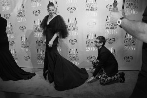 Debra Messing and Christian Siriano