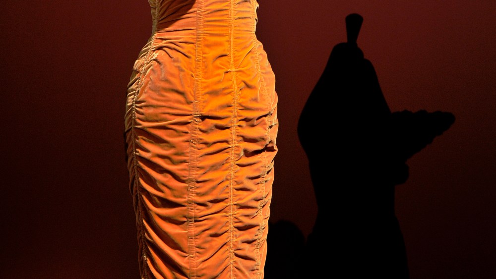Iconic Jean Paul Gaultier dress from FW1984 worn by Susan Holmes McKagan.