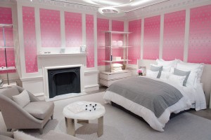The bedroom showcase designed by Peter Marino.