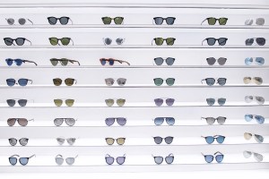 Sunglasses showcased at the Dior flagship.