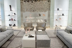 View of the shoe salon.