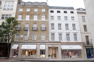 The exterior of the four-level boutique on New Bond Street.