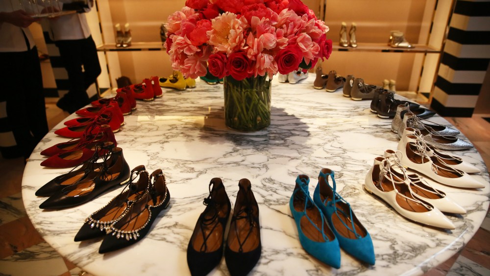 The atmosphere at the Aquazzura opening celebration.