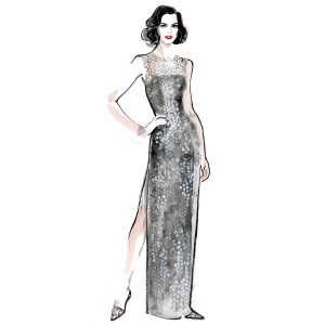 Cannes 2016: A sketch of Bianca Jagger in Tom Ford