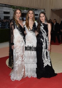 Este Haim, Danielle Haim, and Alana Haim at Met Gala 2016