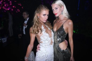 Paris Hilton and Poppy Delevingne at the Chopard Wild Party at Cannes Film Festival