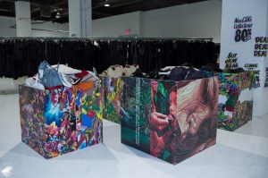 A look at the Comme Des Garçons x Dover Street Market Super-Market-Market sale.