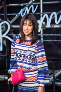 Zhu Zhu at the Chanel Paris in Rome collection showcase in Beijing.