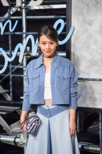 Ma Sichun at the Chanel Paris in Rome collection showcase in Beijing.