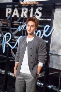 Jiang Jin Fu at the Chanel Paris in Rome collection showcase in Beijing.