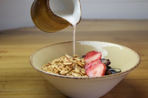 Anzac Biscuit Granola - House almond milk, mixed berries