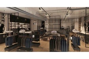 A rendering of the Combatant Gentlemen store.