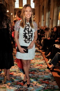 Elizabeth Olsen Front Row at Dior Cruise 2017
