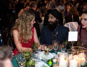 Marlies Verhoeven and Waris Ahluwalia at the 2016 Edible Schoolyard Spring Benefit
