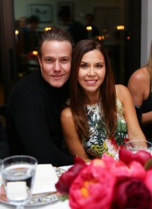 Ross Cassidy and Monique Lhuillier Eric Buterbaugh Florals x Saks Fifth Avenue Launch at L.A. Dinner