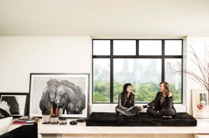 Norma Kamali and Donna Karan met at Karan’s Central Park West apartment, designed for urbane serenity and filled with art, including Roberto Dutesco’s photograph.