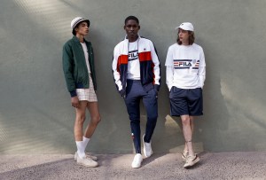 Looks from the Fila x Urban Outfitters Collection.