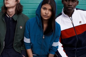 Looks from the Fila x Urban Outfitters Collection.
