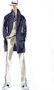 A sketch of the Wimbledon uniforms