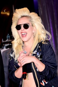 Lady Gaga at Macy's for the launch of "Love Bravery."