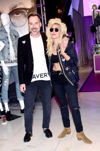 David Furnish and Lady Gaga