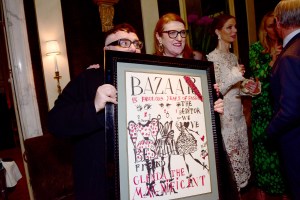 Alber Elbaz and Glenda Bailey