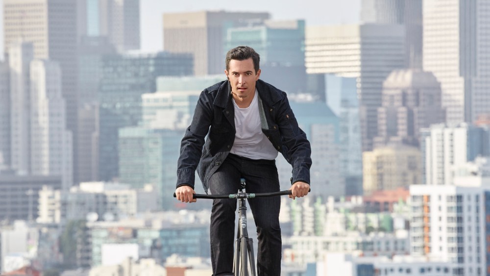 The Levi's Commuter Trucker jacket was made with Google using Jacquard technology.