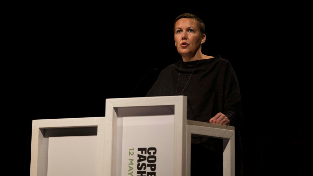 Nike Inc.'s Hannah Jones on the stage of Copenhagen Fashion Summit