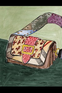 Illustration of The Patchwork by Luke Edward Hall for Burberry
