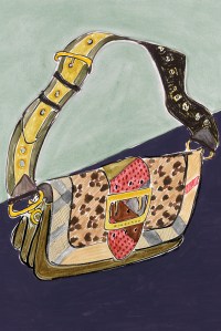 Illustration of The Patchwork by Luke Edward Hall for Burberry