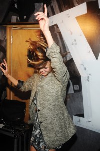 Alexa Chung at the Burberry Lights Up NYC party, May 2009.