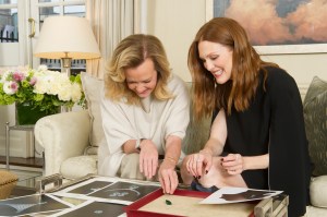 Caroline Scheufele and Julianne Moore