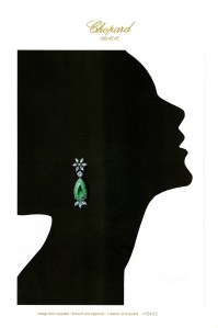 The Chopard Green Carpet Collection earrings to be worn by Julianne Moore in Cannes