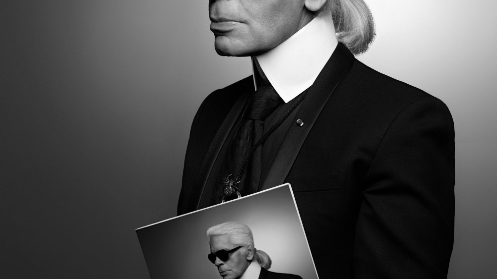 Karl Lagerfeld self portrait