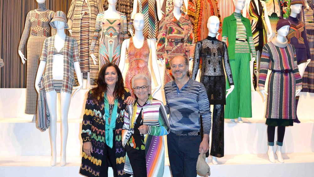 Angela, Rosita and Luca missoni Art Colour exhibit london