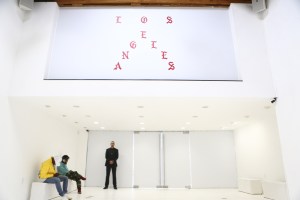 Inside "The Life of Pablo" pop-up shop in Los Angeles.