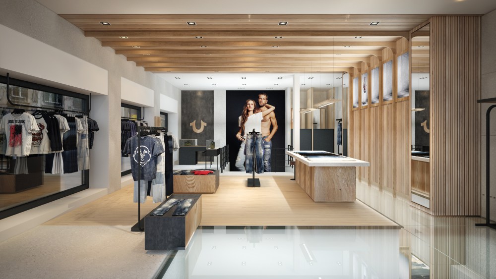 True Religion London store rendering