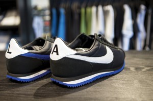 Custom Nike Cortez sneakers at Undefeated on La Brea Avenue.