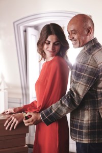 Elisa Sednaoui and Christian Louboutin during the making of "Reverso by Christian Louboutin”