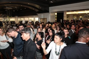 The atmosphere at the Saks.