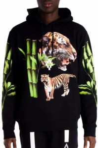 A look from the Marcelo Burlon X Tyga Capsule Collection