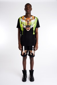 A look from the Marcelo Burlon X Tyga Capsule Collection